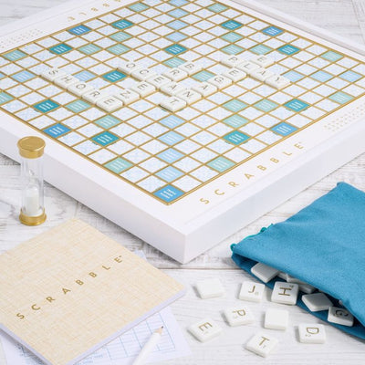 WS Game Company Games Scrabble Bianco Edition
