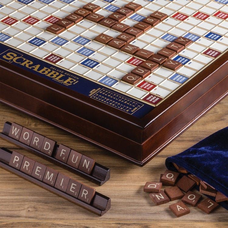 WS Game Company Games Scrabble Deluxe Edition