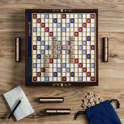 WS Game Company Games Scrabble Deluxe Travel Edition