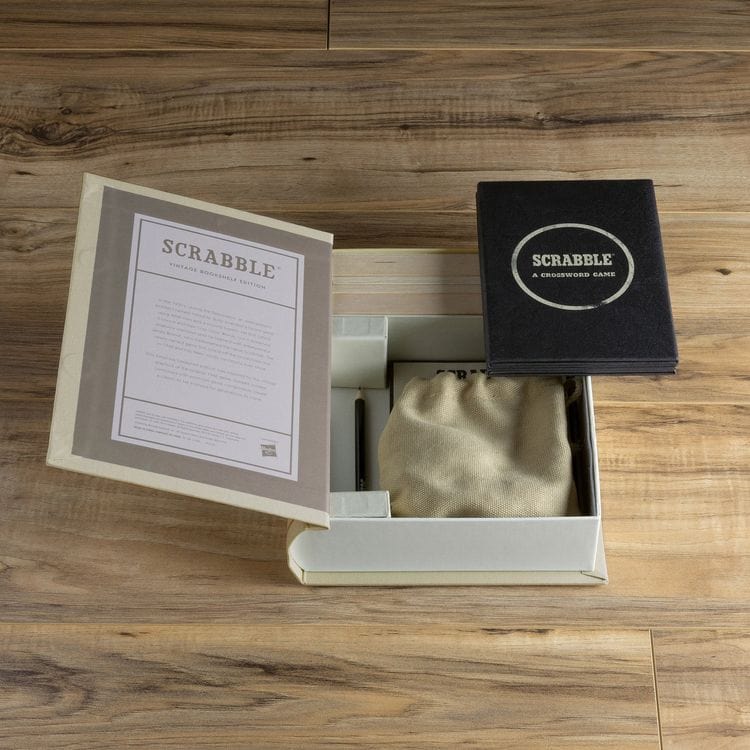 WS Game Company Games Vintage Bookshelf Games 3-Pack: Monopoly, Scrabble, Clue