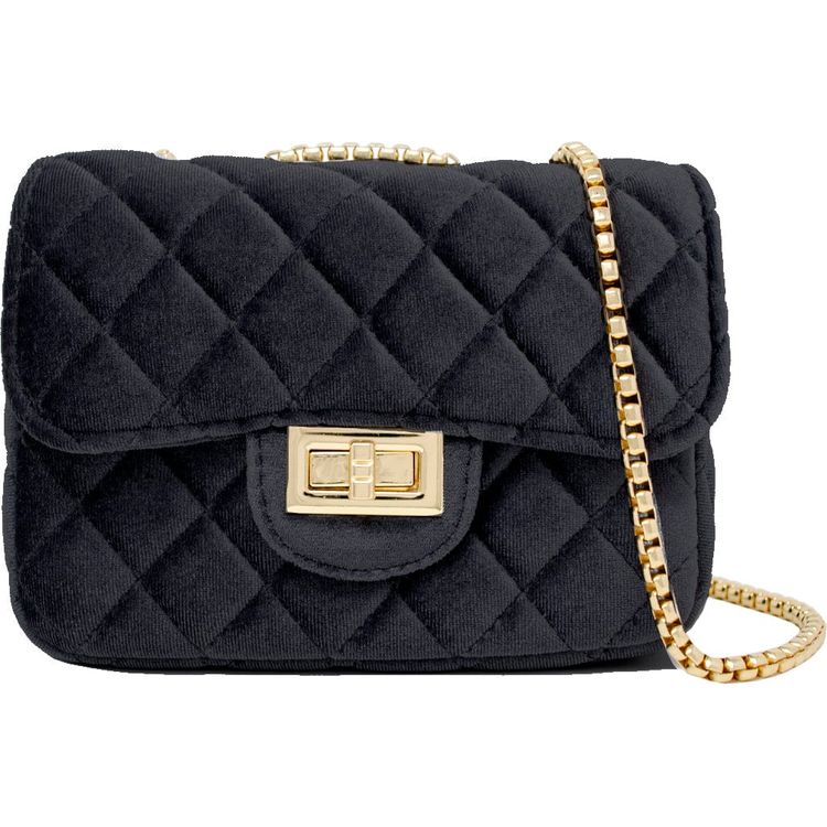 Zomi Gem Trend Accessories Classic Large Suede Handbag - Black