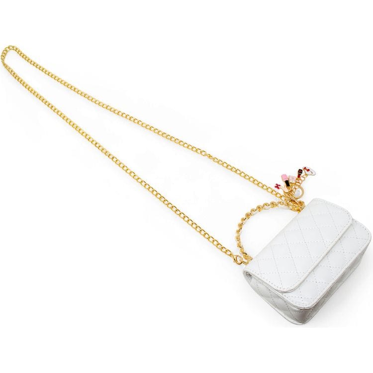 Zomi Gem Trend Accessories Classic Link Chain Handle Handbag - White