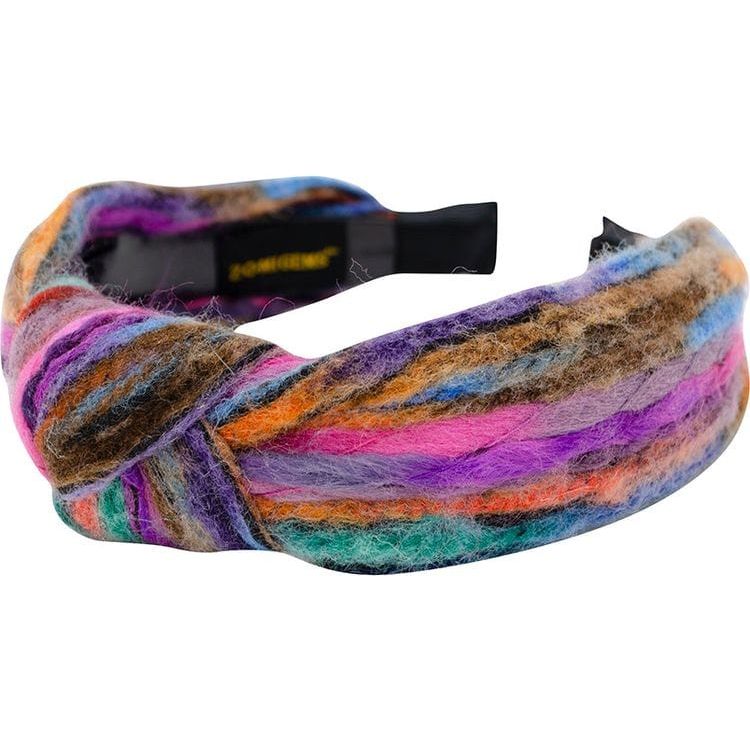 Zomi Gem Trend Accessories Mix Yarn Headband - Purple