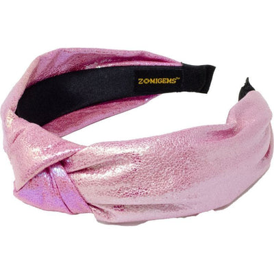 Zomi Gem Trend Accessories Shiny Knotted Headband - Pink