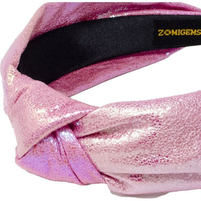 Zomi Gem Trend Accessories Shiny Knotted Headband - Pink
