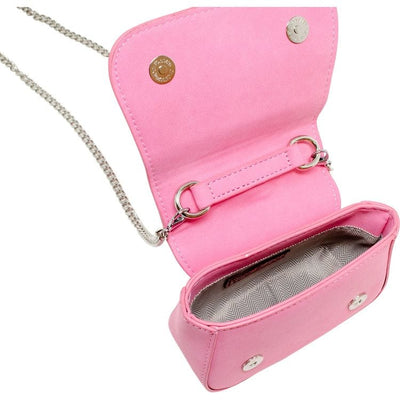 Zomi Gem Trend Accessories Tiny Metal Pearl Handle Heart Bag - Pink