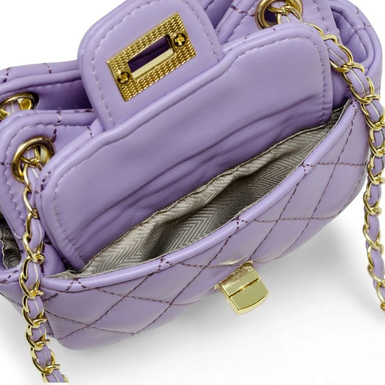 Zomi Gem Trend Accessories Tiny Quilted Treasure Purse - Purple