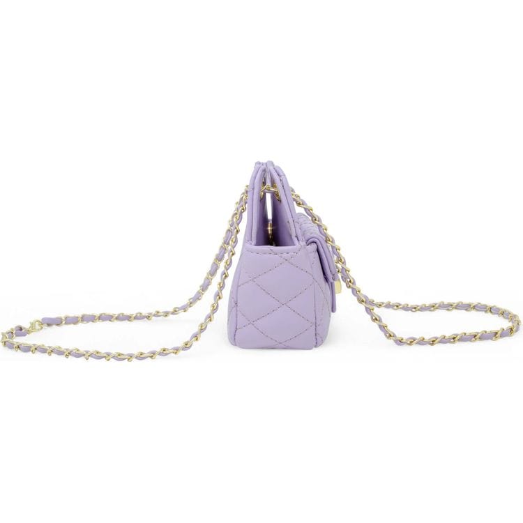 Zomi Gem Trend Accessories Tiny Quilted Treasure Purse - Purple