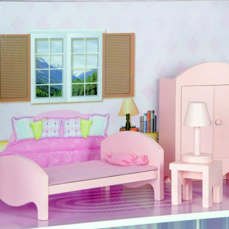  Teamson Kids -  12" Pink Dreamland Tiffany Dollhouse -  Preschool