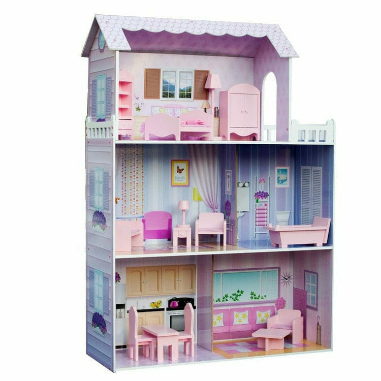  Teamson Kids -  12" Pink Dreamland Tiffany Dollhouse -  Preschool