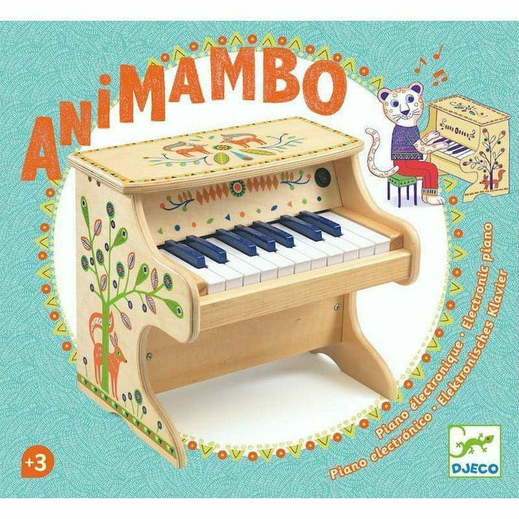  Djeco -  Animambo 18 Key Electronic Piano Musical Instrument -  Preschool