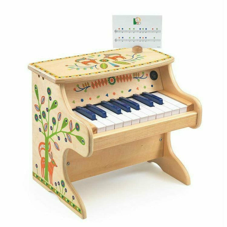 Djeco -  Animambo 18 Key Electronic Piano Musical Instrument -  Preschool