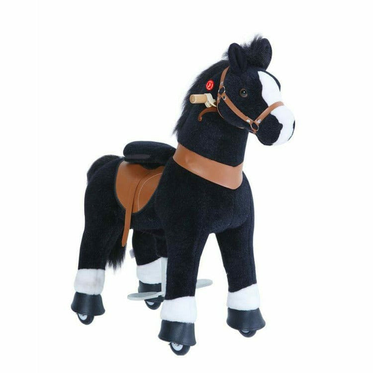 PonyCycle, Inc. -  Black Model U Ride-On Horse - 4-7 Years -  Plush