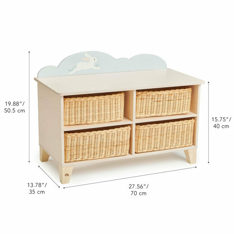  Tender Leaf Toys -  Bunny Storage Unit -  Room Decor