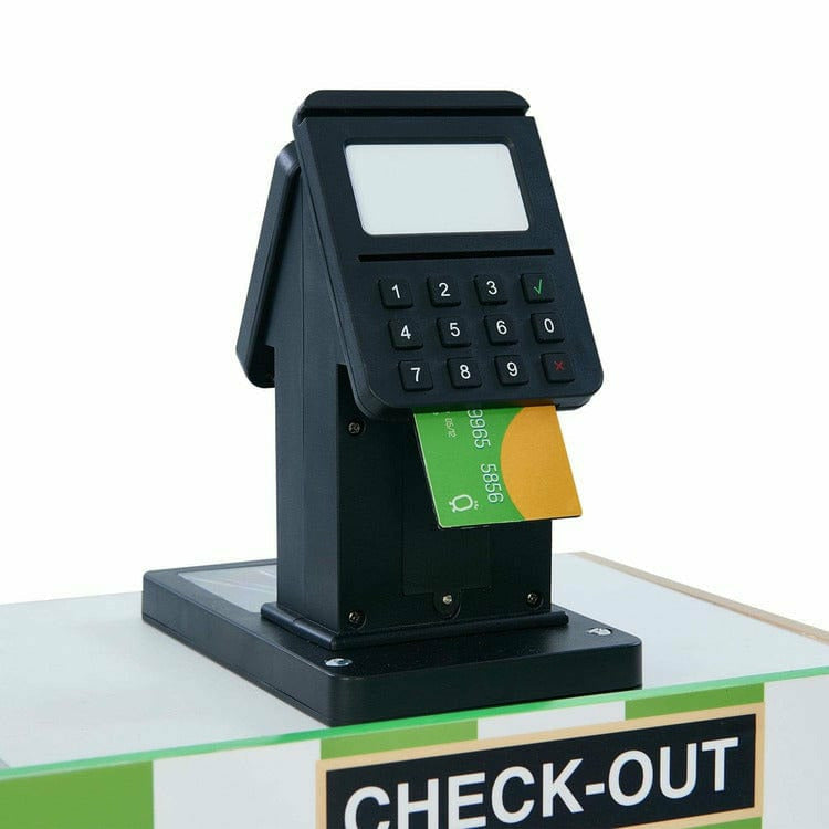  Teamson Kids -  Cashier Austin Play Market Stand - Green / Wood -  Preschool