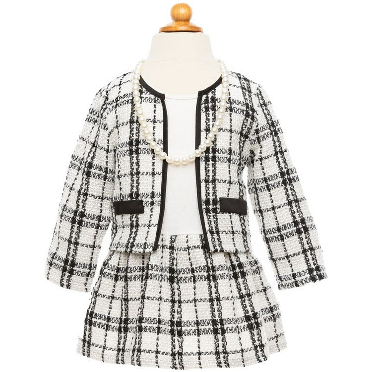 Great Pretenders -  Coco the Fashionista Dress, Jacket & Pearls - Size 5-6 -  Dress up