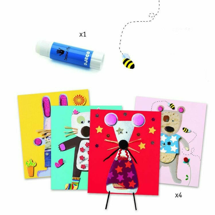 Djeco -  Collages for Little Ones Craft Kit -  Creativity