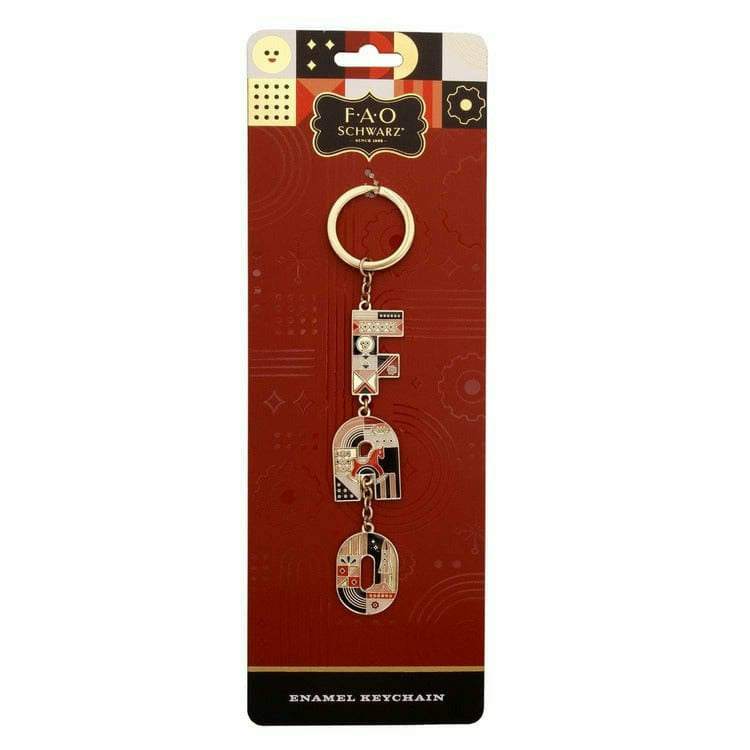  FAO Schwarz -  FAO Enamel Key Chain -  Souvenirs