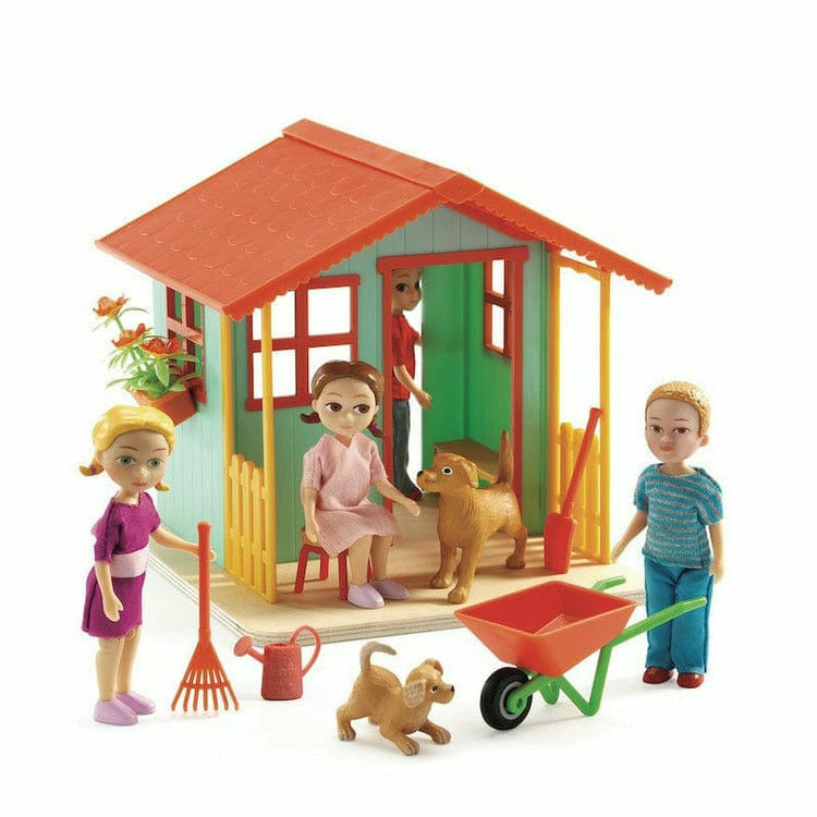  Djeco -  Garden Shed Dollhouse Set -  Dolls