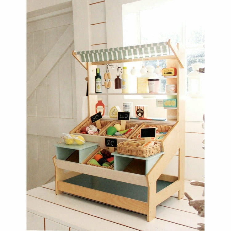  Tender Leaf Toys -  General Store Market Stand -  Preschool