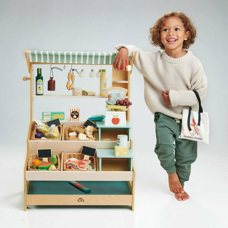  Tender Leaf Toys -  General Store Market Stand -  Preschool