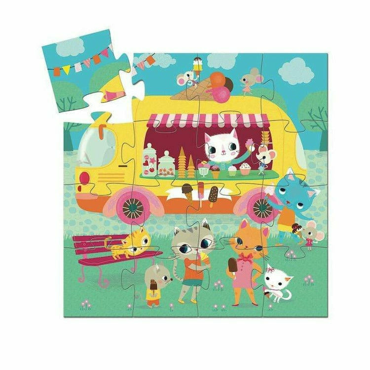  Djeco -  Ice Cream Truck Mini Jigsaw Puzzle -  Puzzles