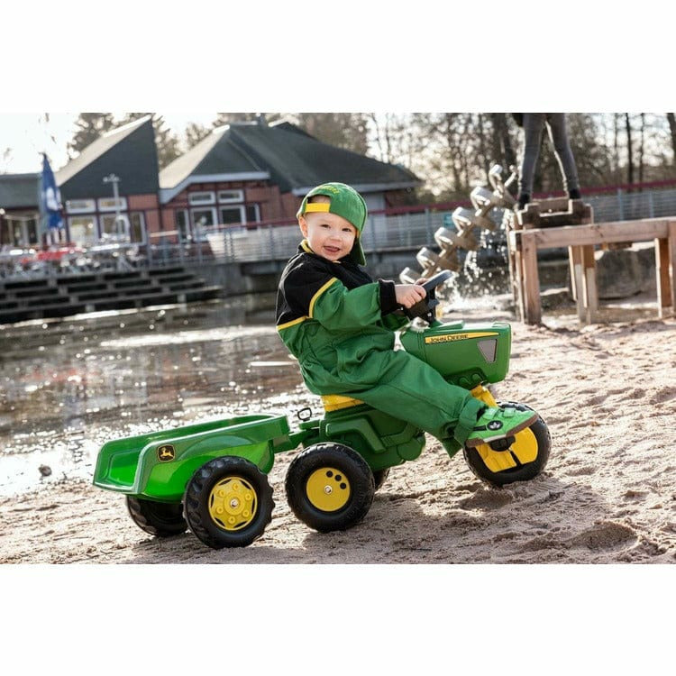 john deere tracteur pedale John Deere 3-Wheel Pedal Tractor with Trailer