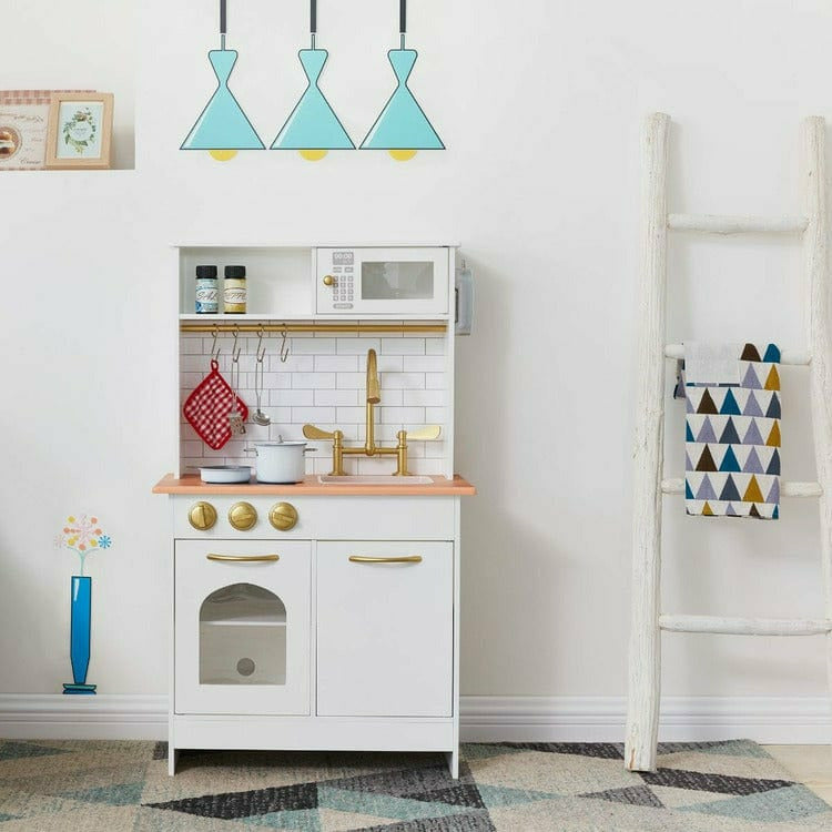  Teamson Kids -  Little Chef Boston Classic Play Kitchen & Cookware - White -  Preschool