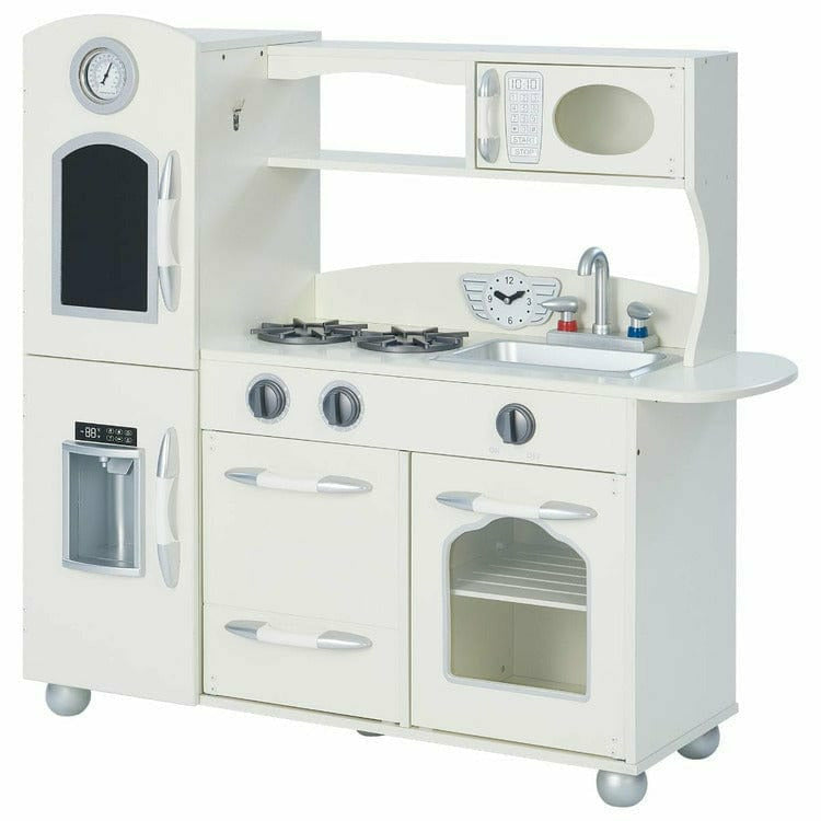  Teamson Kids -  Little Chef Westchester Retro Play Kitchen - Ivory -  Preschool