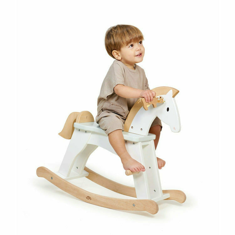  Tender Leaf Toys -  Lucky Wooden Rocking Horse -  Preschool