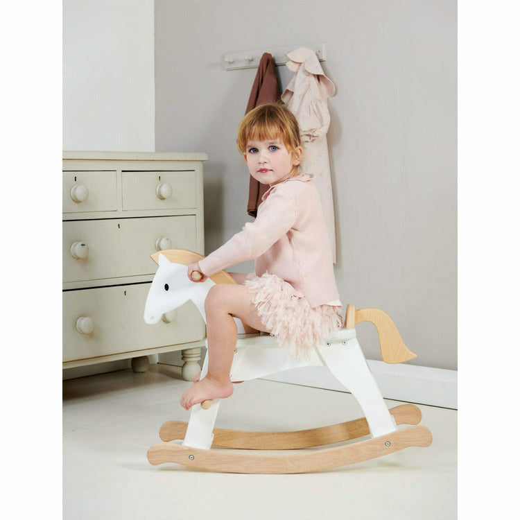  Tender Leaf Toys -  Lucky Wooden Rocking Horse -  Preschool