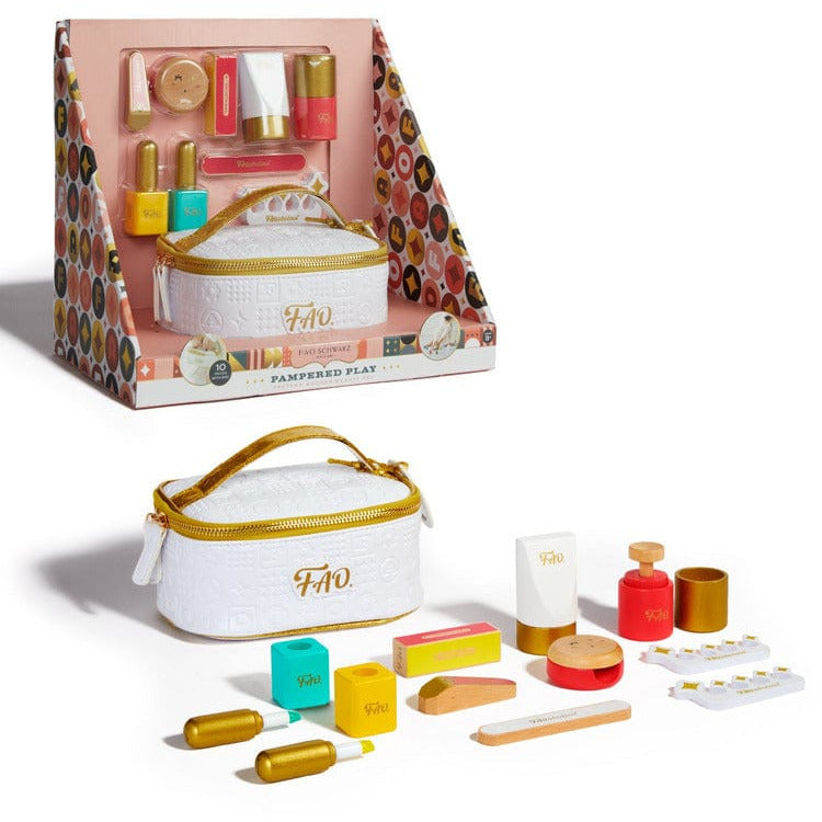  FAO Schwarz -  Pampered Play Pretend Wooden Beauty Set -  Preschool