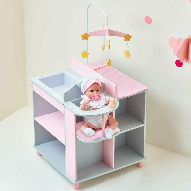  Teamson Kids -  Polka Dots Princess Baby Doll Changing Station -  Dolls