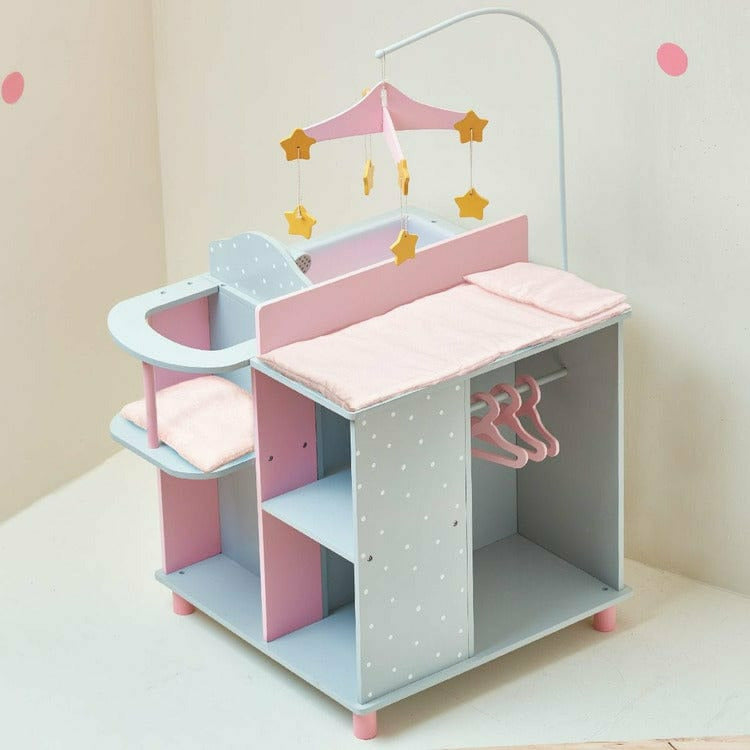  Teamson Kids -  Polka Dots Princess Baby Doll Changing Station -  Dolls