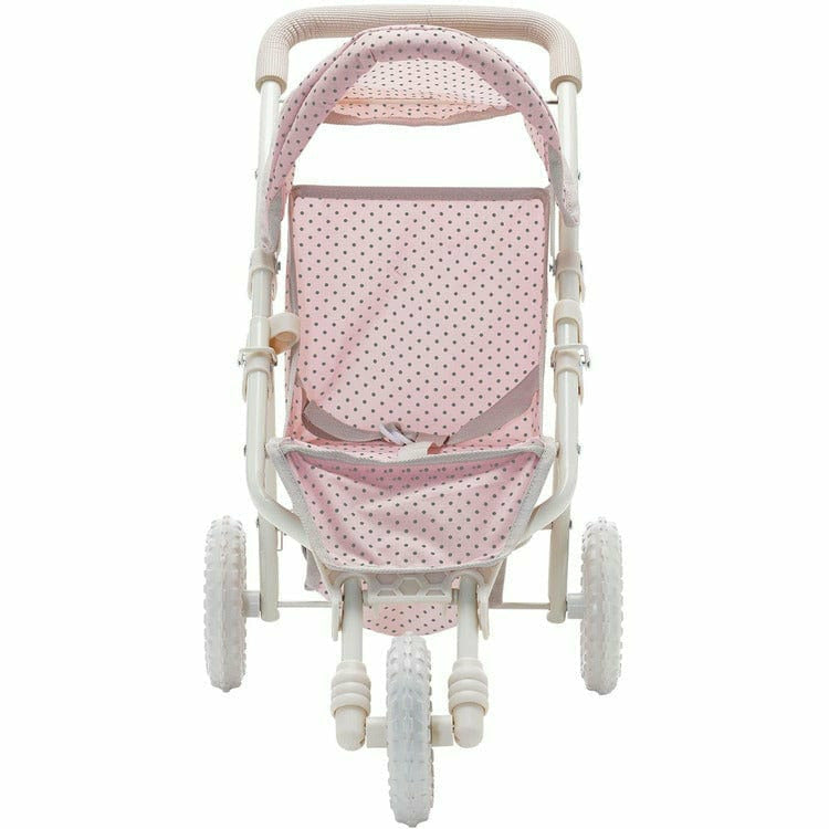  Teamson Kids -  Polka Dots Princess Baby Doll Jogging Stroller - Pink -  Dolls