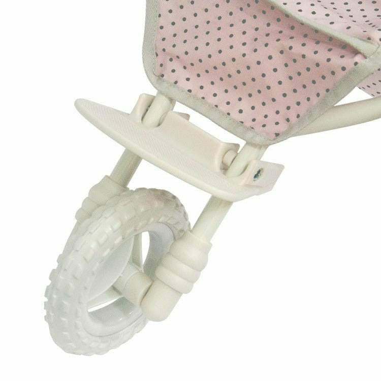  Teamson Kids -  Polka Dots Princess Baby Doll Jogging Stroller - Pink -  Dolls