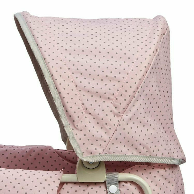 jogging stroller pink Polka Dots Princess Deluxe Baby Doll Stroller - Pink
