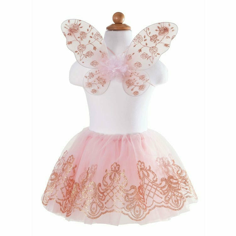 Great Pretenders -  Rose Gold Tutu & Wings Set - Size 4-6 Years -  Dress up