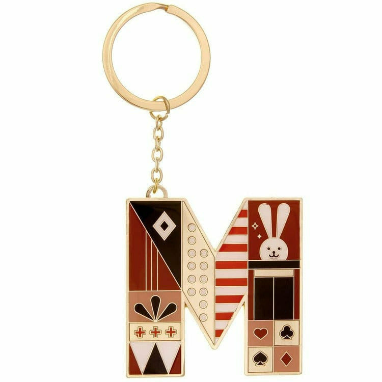  FAO Schwarz -  Small Initial FAO Keychain - Letter M -  Souvenirs