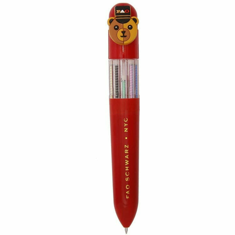  FAO Schwarz -  Soldier Bear 10 Color Pen -  Souvenirs