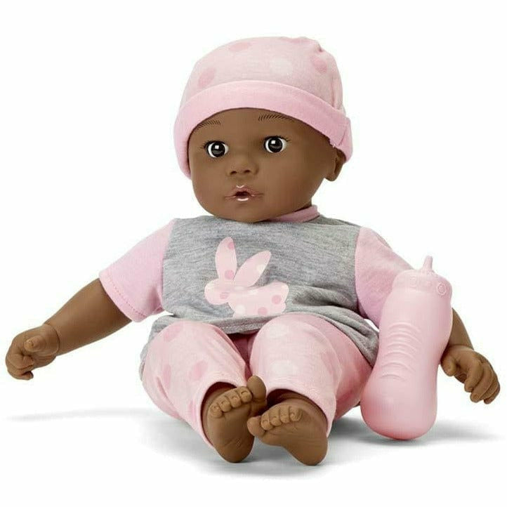  Madame Alexander -  Sweet Smiles Baby Doll - Pink Outfit with Dark Skin Tone -  Dolls