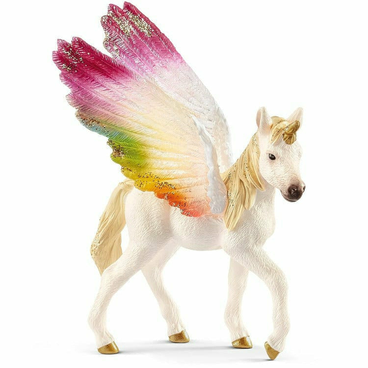 Schleich -  Winged Rainbow Unicorn Foal -  STEM