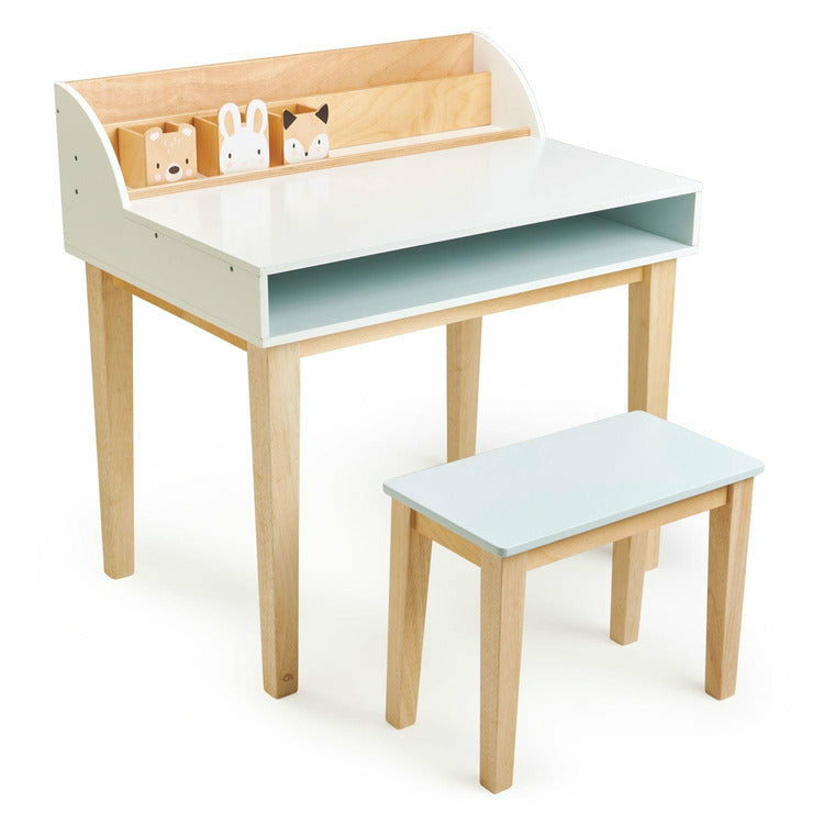  Tender Leaf Toys -  Wooden Desk and Chair -  Room Decor