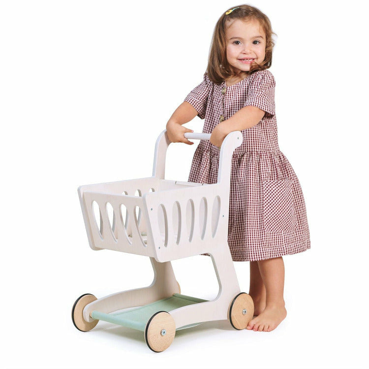  Tender Leaf Toys -  Wooden Shopping Cart -  Preschool