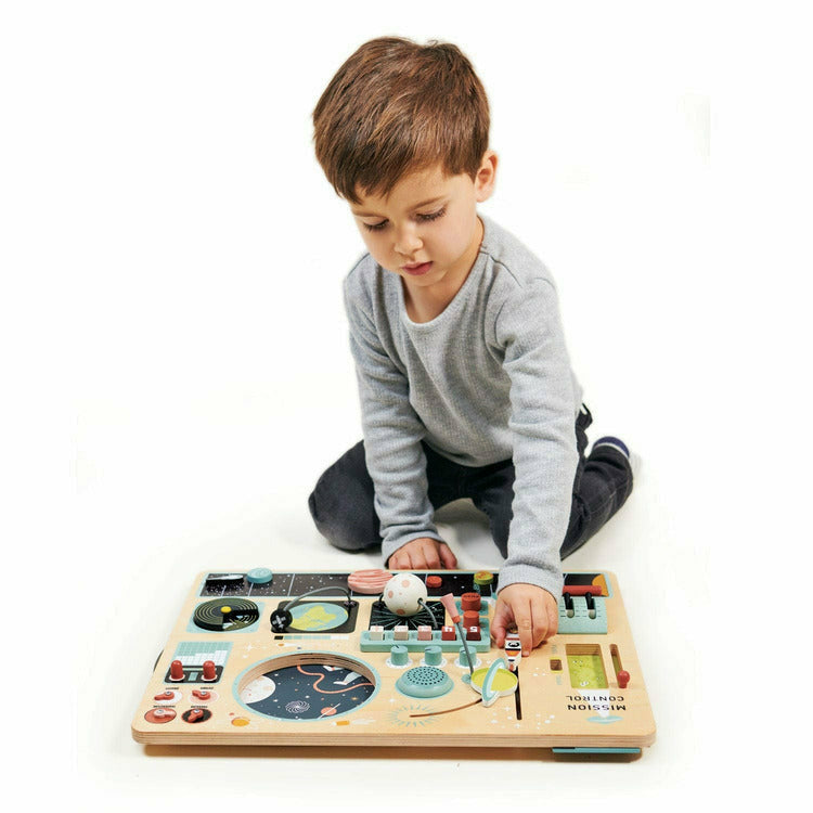  Tender Leaf Toys -  Wooden Space Station Activity Toy -  Preschool