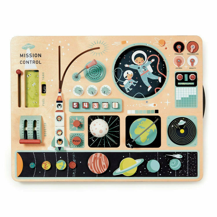  Tender Leaf Toys -  Wooden Space Station Activity Toy -  Preschool