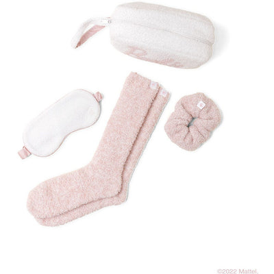 Barefoot Dreams Trend Accessories Pink / One Size CozyChic® Barbie™ Eyemask, Scrunchie, Sock Set
