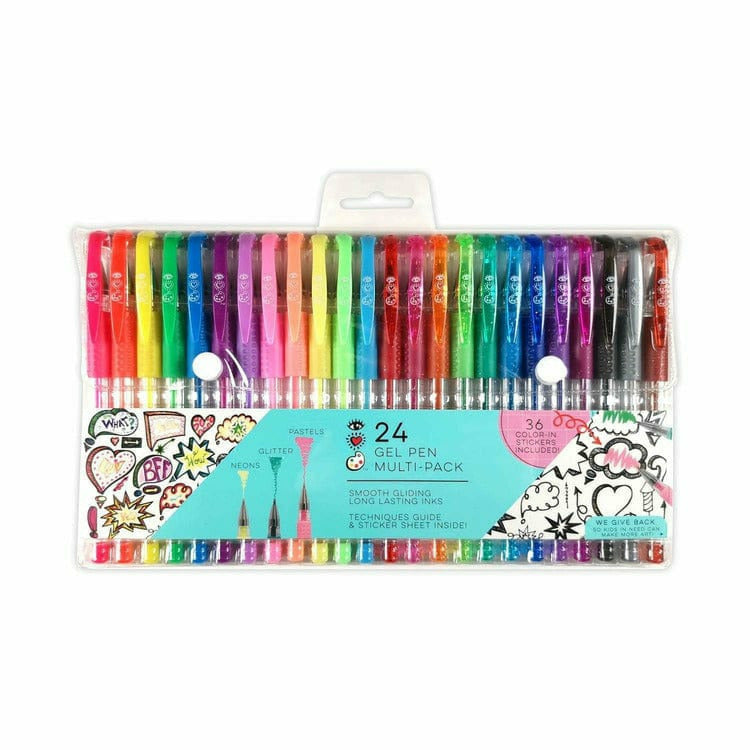 Bright Stripes Creativity iHeartArt 24 Gel Pen Multi-Pack