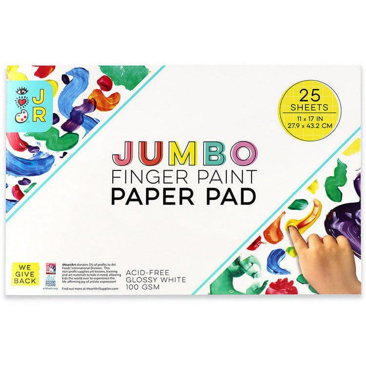 Bright Stripes Creativity JR Jumbo Finger Paint Paper Pad