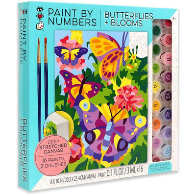 Bright Stripes Creativity Paint By Number - Butterflies + Blooms